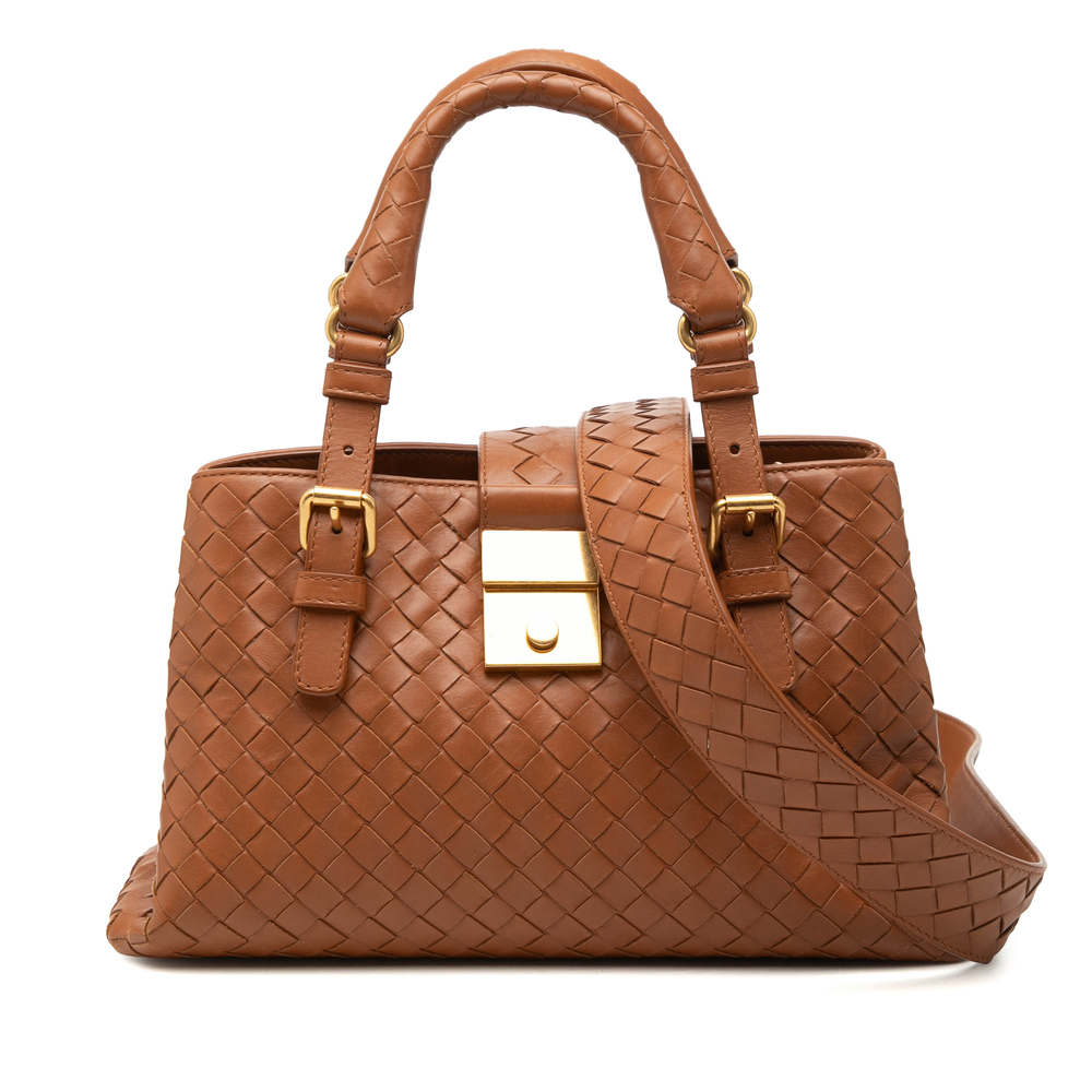 Pre-Loved Bottega Veneta Mini Nappa Intrecciato Roma Satchel